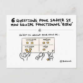 Carte coaching d'équipe "6/6 : Action !" ポストカード