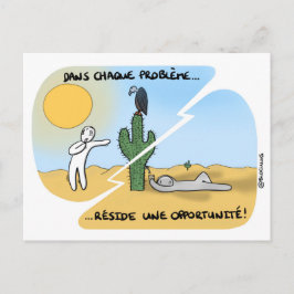 Carte coaching "Remerciez vos problèmes" ポストカード