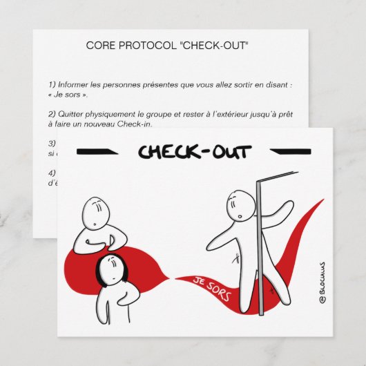 Carte Core Protocol :チェックアウト ポストカード (正面/裏面)