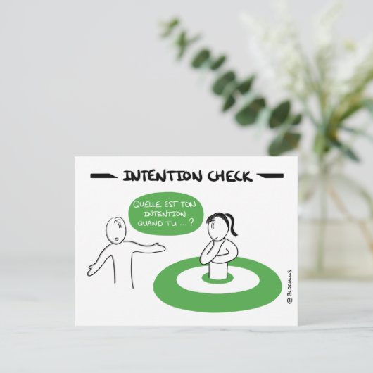 Carte Core Protocol :意図チェック ポストカード (スタンド正面)