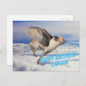 Carte d'Anniversaire pour Pilote d'avion ポストカード (正面/裏面)