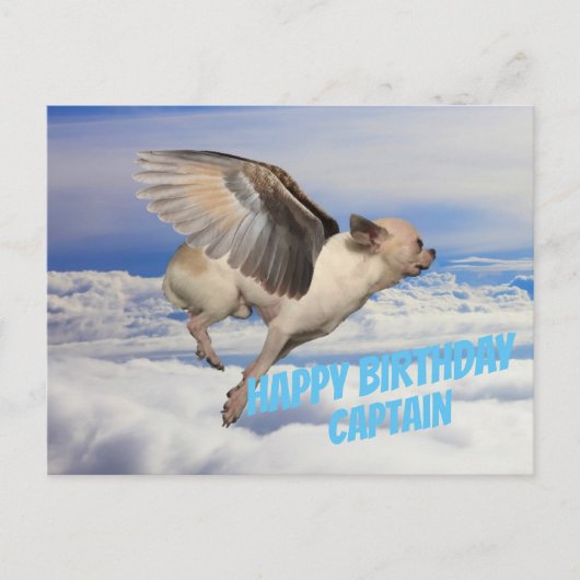 Carte d'Anniversaire pour Pilote d'avion ポストカード (正面)