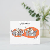 Carte de Coachingの「Changeons par l'exemple!」 ポストカード (スタンド正面)