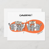 Carte de Coachingの「Changeons par l'exemple!」 ポストカード (正面/裏面)