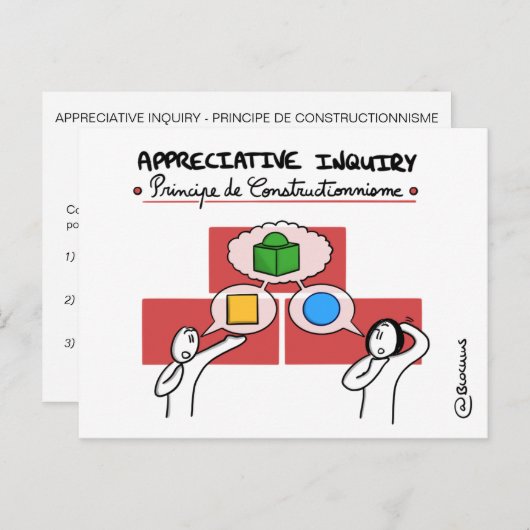 Carte de Coaching "AI - Principe de Construction" ポストカード (正面/裏面)