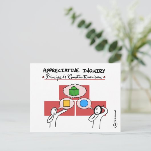 Carte de Coaching "AI - Principe de Construction" ポストカード (スタンド正面)