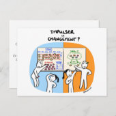 Carte de coaching "Comment impulser le changement" ポストカード (正面/裏面)