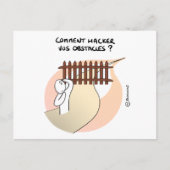 Carte de Coaching "Hackez vos obstacles !" ポストカード (正面)