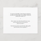 Carte de Coaching "Impact de vie" ポストカード (裏面)