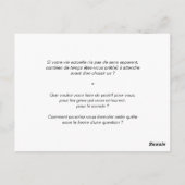 Carte de Coaching "Impact de vie" ポストカード (裏面)