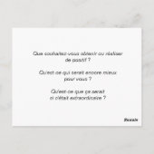 Carte de coaching "Objectifs positifs" ポストカード (裏面)