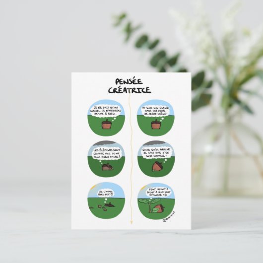 Carte de coaching "Pensée créatrice" ポストカード (スタンド正面)