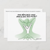 Carte de Coaching "Réalisation de soi" ポストカード (正面/裏面)