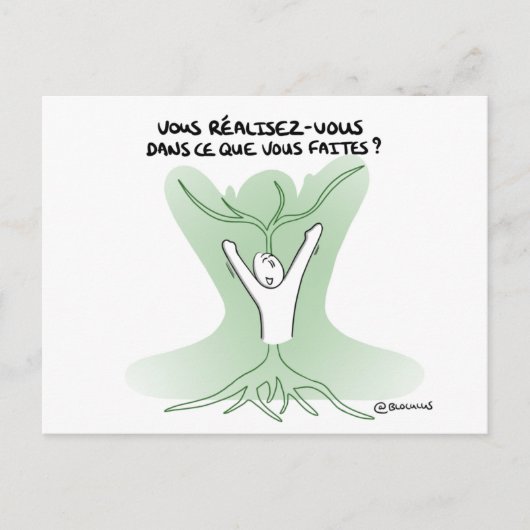 Carte de Coaching "Réalisation de soi" ポストカード (正面)