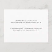 Carte de coaching "Transformation" ポストカード (裏面)