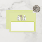 Carte de correspondance avec motif provence ノートカード (正面/裏面インサイチュ)