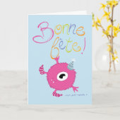 Carte de Fête - Mon petit monstre カード (黄色い花)