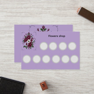 Carte de fidélité standard Violettes Botanique ロイヤリティカード