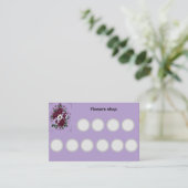 Carte de fidélité standard Violettes Botanique ロイヤリティカード (スタンド正面)