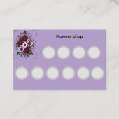 Carte de fidélité standard Violettes Botanique ロイヤリティカード (正面)