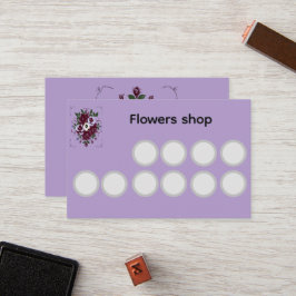 Carte de Fidélité US Fleuriste - Violettes ロイヤリティカード