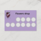 Carte de Fidélité US Fleuriste - Violettes ロイヤリティカード (正面)