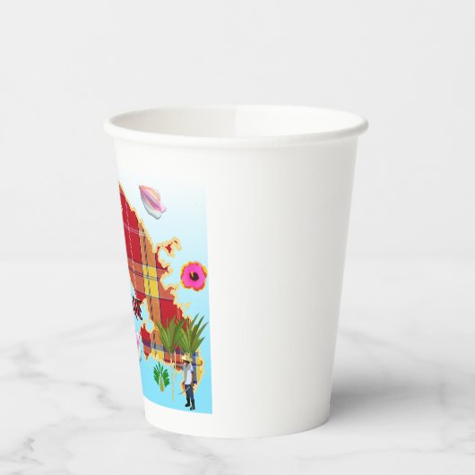 Carte de la Martinique 紙コップ (左)