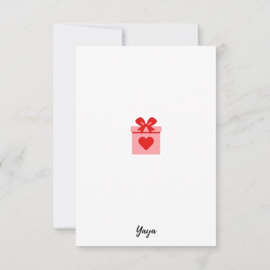 carte de noël サンキューカード (裏面)