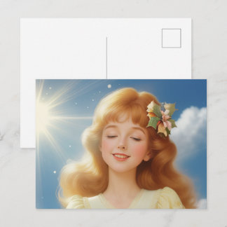 carte de noël ange ポストカード
