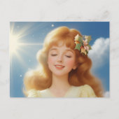 carte de noël ange ポストカード (正面)