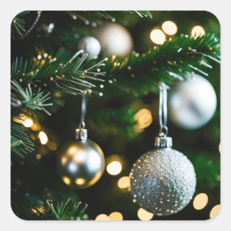 Carte de Noël et fin d'année スクエアシール