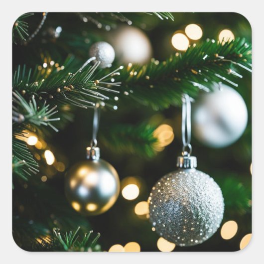 Carte de Noël et fin d'année スクエアシール (正面)