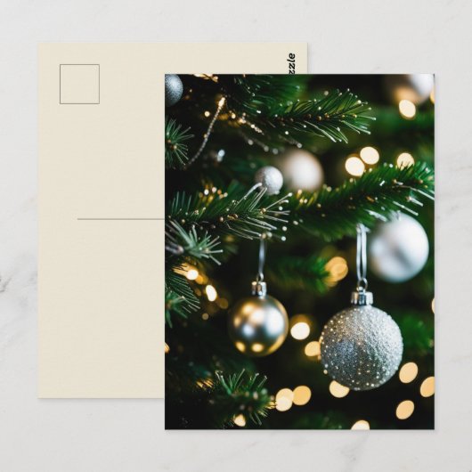 Carte de Noël et fin d'année ポストカード (正面/裏面)