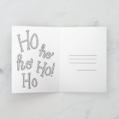 Carte de Noël - Père Noël Hohoho カード (内部)