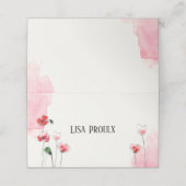 Carte de placement "Coquelicots" プレイスカード (外部開封)