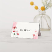 Carte de placement "Coquelicots" プレイスカード (正面)