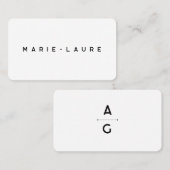 Carte de placement "Lettrus" プレイスカード (正面/裏面)