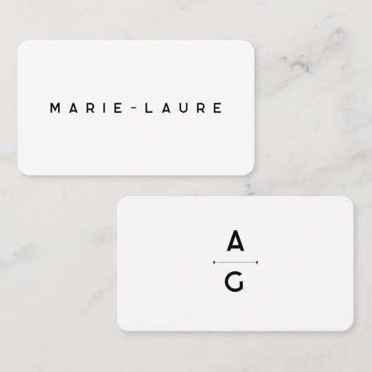 Carte de placement "Lettrus" プレイスカード (正面/裏面)