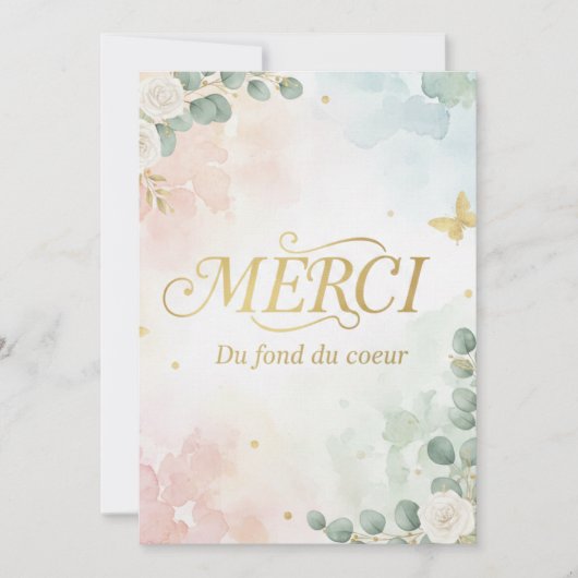 carte de remerciement サンキューカード (正面)