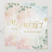 carte de remerciement サンキューカード (正面/裏面)