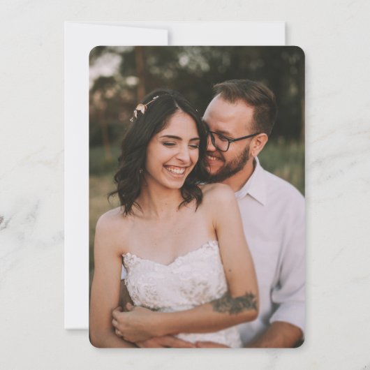 Carte de remerciement Colorus Orange 招待状 (裏面)