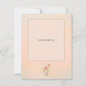 carte de remerciement ' douceur d'été ' サンキューカード (裏面)