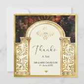 Carte de remerciement enchantée de portail de jard サンキューカード (正面)