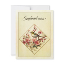 carte de remerciement ( Français )