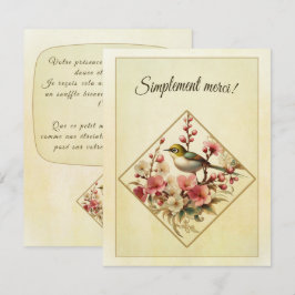 carte de remerciement ( Français ) サンキューカード