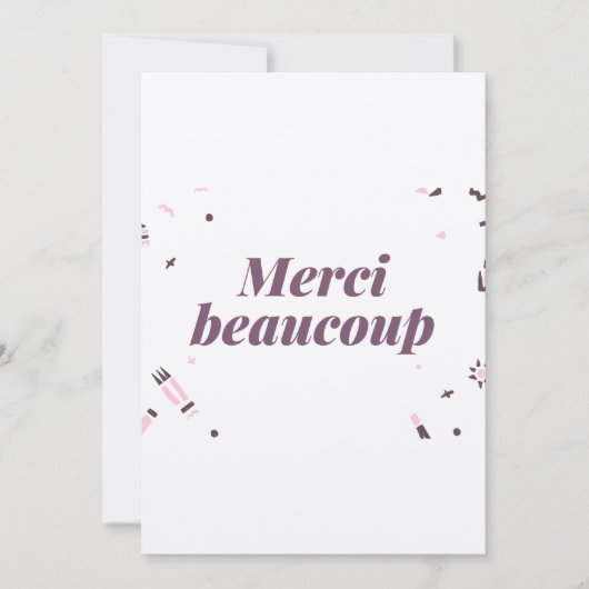 carte de remerciement mariage サンキューカード (正面)