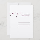 carte de remerciement mariage サンキューカード (裏面)