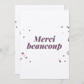 carte de remerciement mariage サンキューカード (正面/裏面)