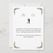 Carte de remerciement mariage サンキューカード (正面)