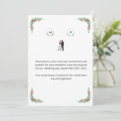 Carte de remerciement mariage サンキューカード (スタンド正面)